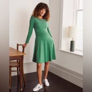 Boden Maggie Green Ponte Jersey Dress size UK 20R US 16/18R